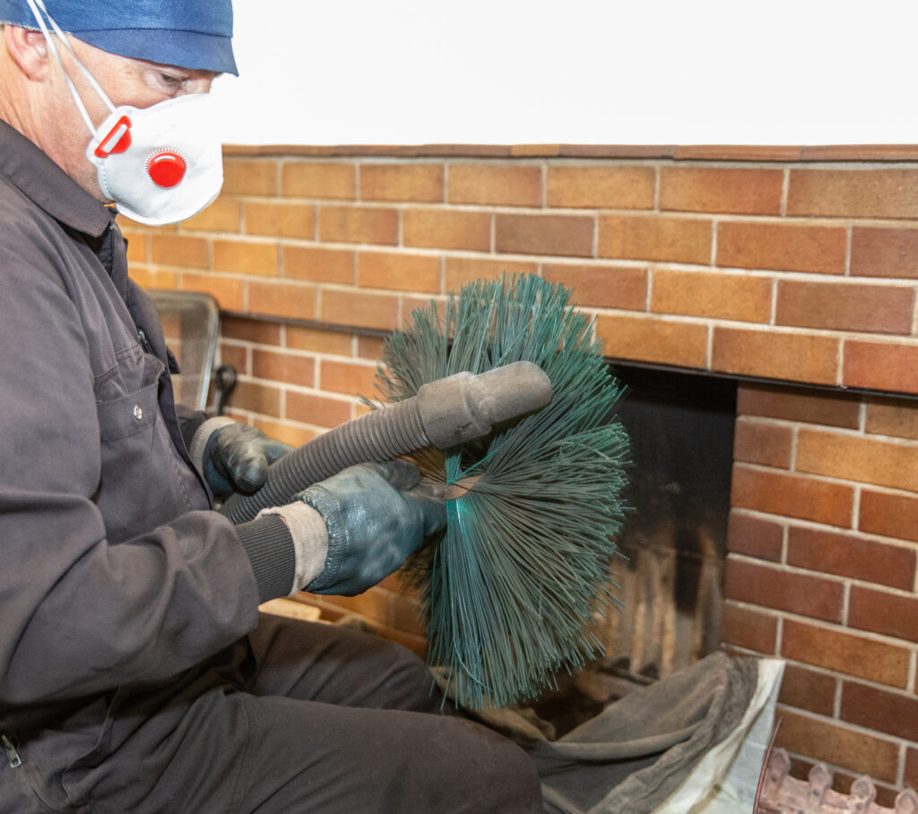 Chimney sweep vacuums